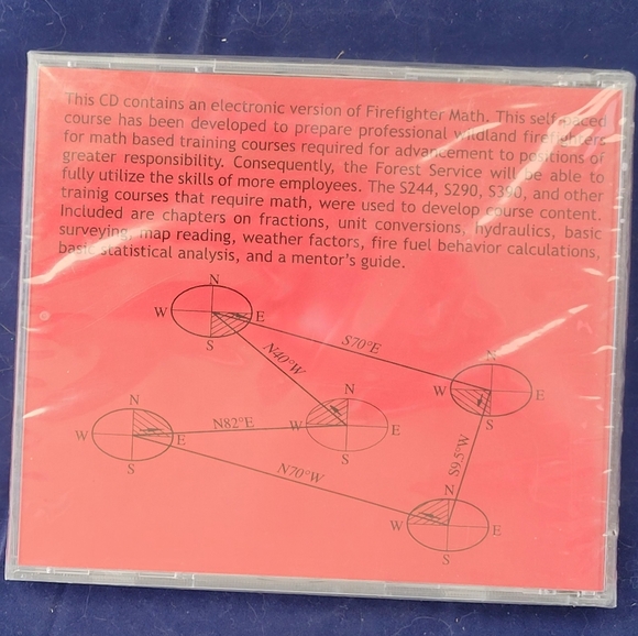 Vintage 2002 Forest Service Firefighter Math Self Paced Math Course CD - Picture 3 of 3
